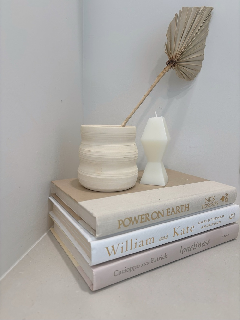 Neutral Book Stack x 3